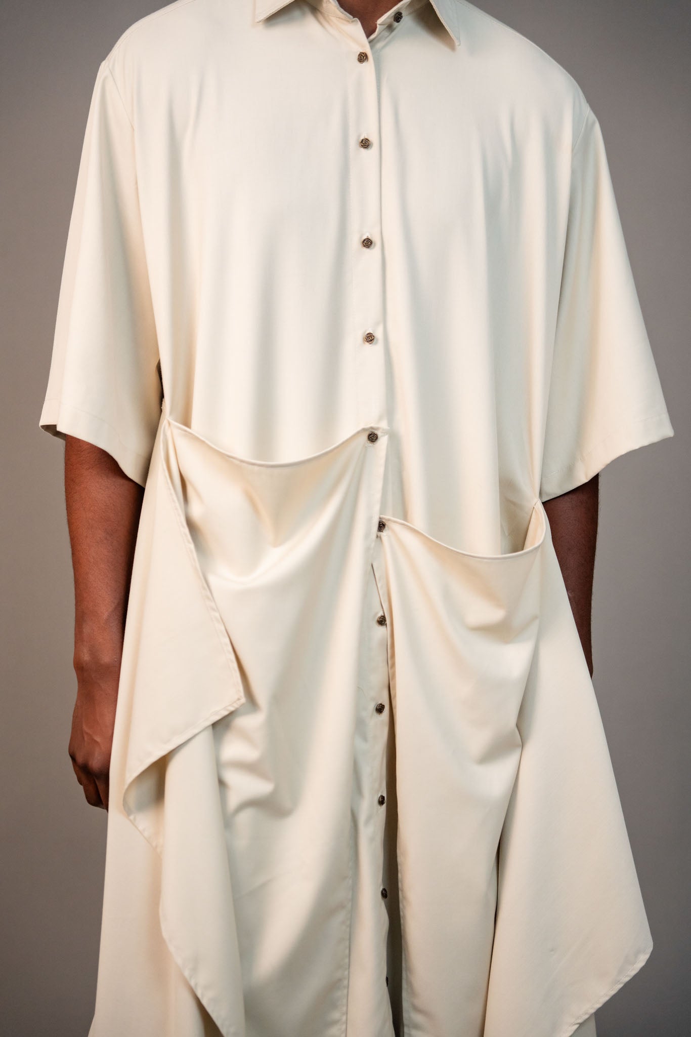 Layered dress - beige