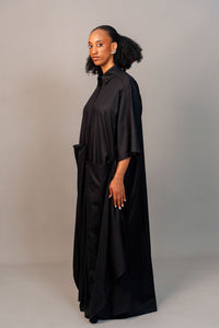 Layered dress - black