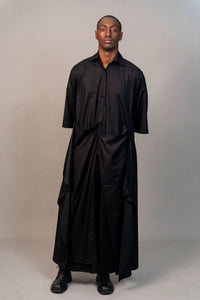 Layered dress - black