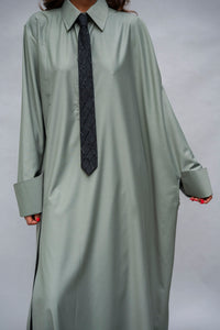 Be Still dress in olive