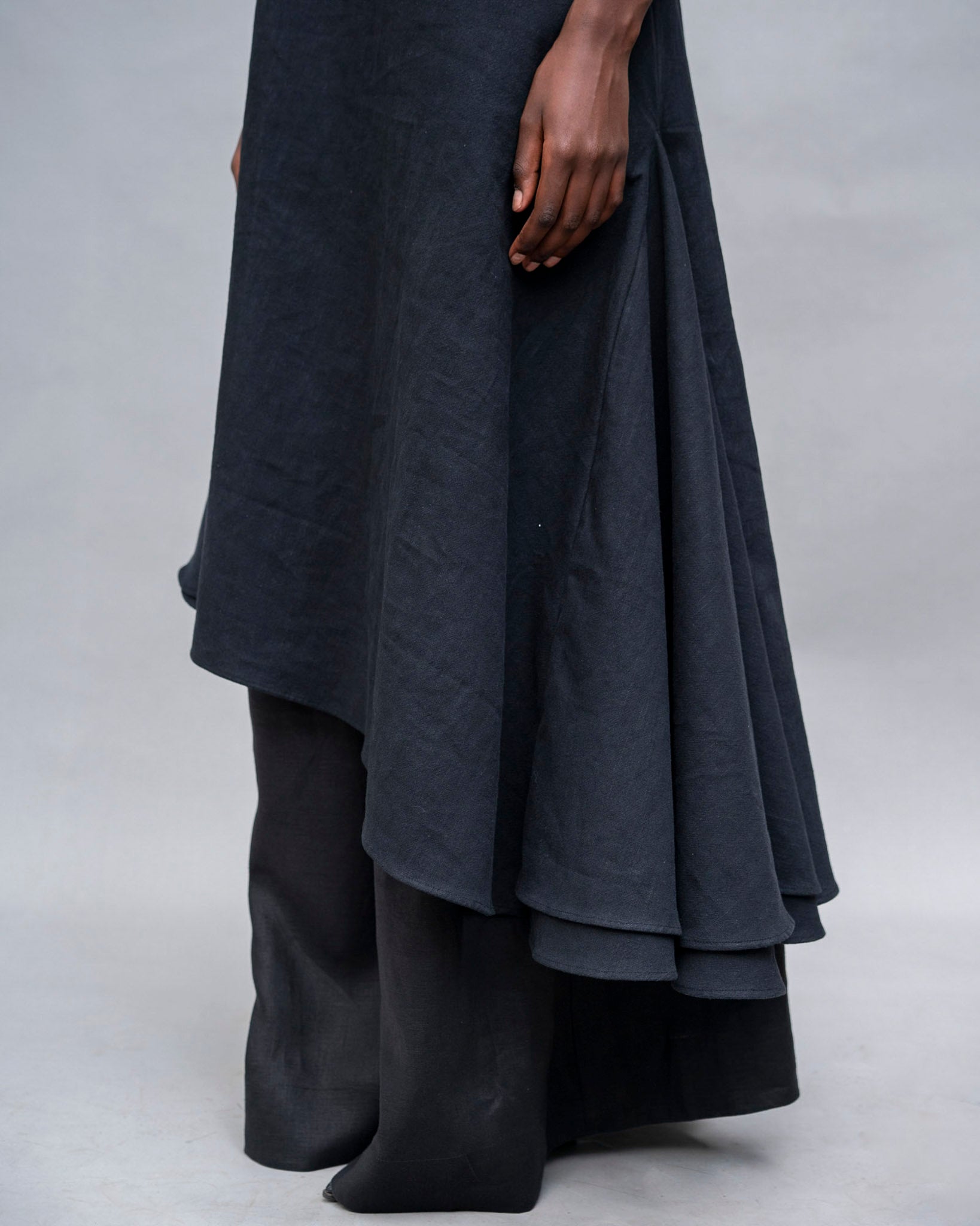 Blue dreams dress in black